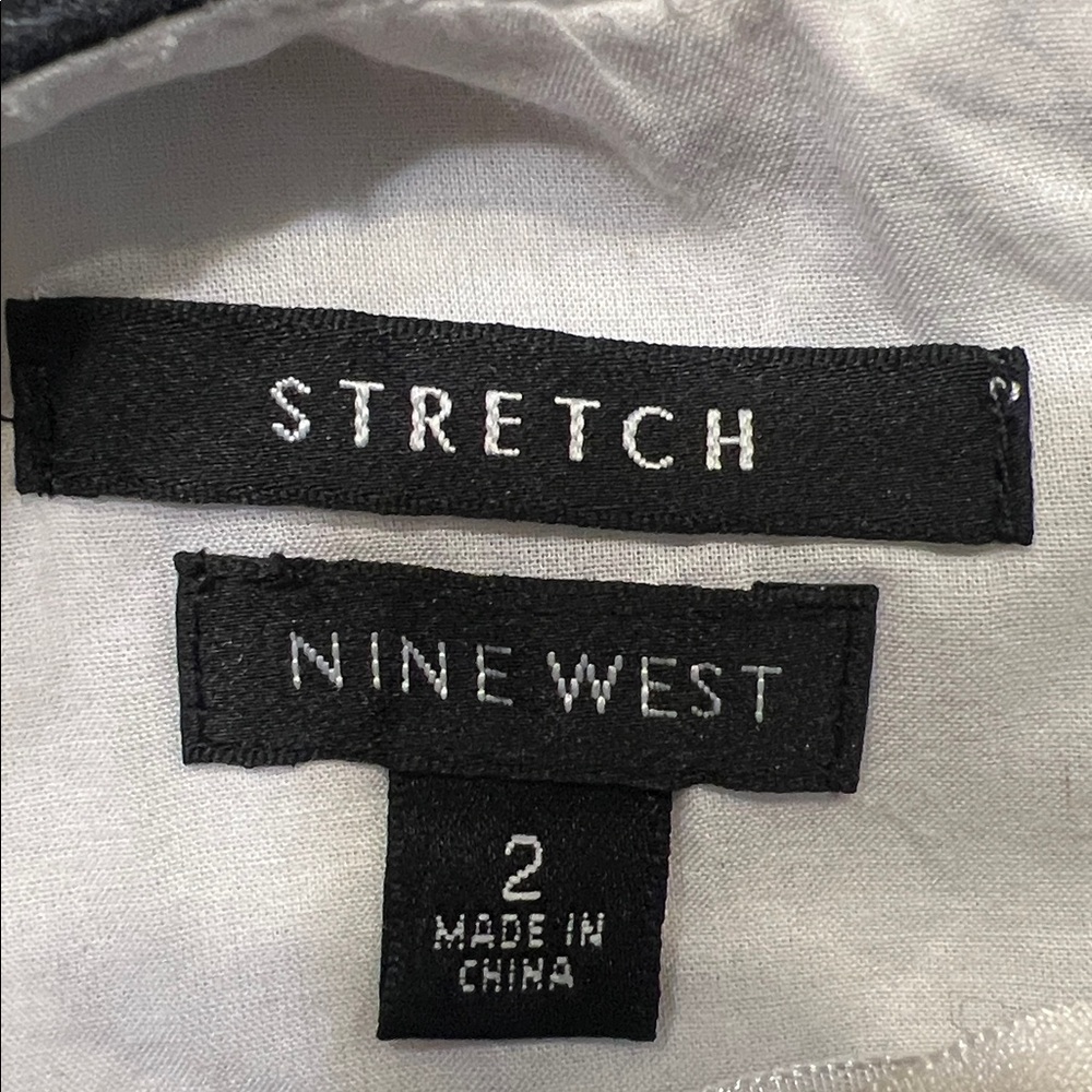 Nine West Black and White Abstract Mini Dress (R) - Picture 7 of 7